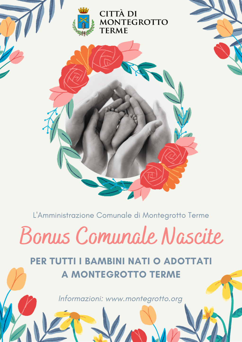 Bonus nascite a Montegrotto Terme 400 euro per i nuovi nati e i